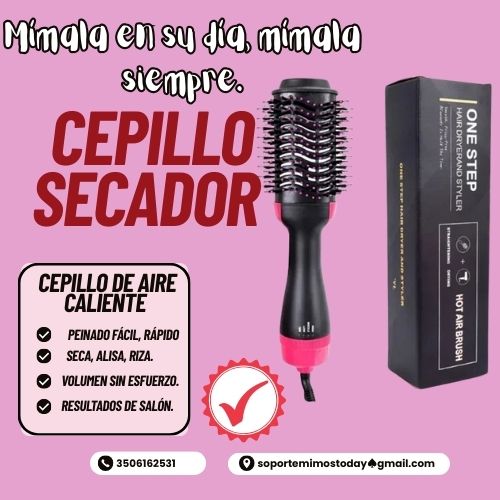 Cepillo Secador, Alisador y Voluminizador ✨