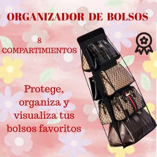 ORGANIZADOR DE BOLSOS 8 COMPARTIMIENTOS 👜