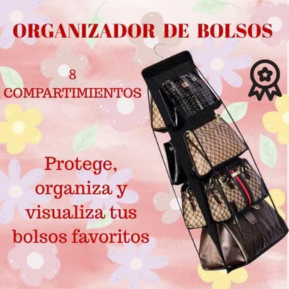 ORGANIZADOR DE BOLSOS 8 COMPARTIMIENTOS 👜